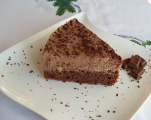 Torcik z czekoladową pianką