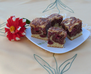 Ciasto wiśniowo-budyniowe