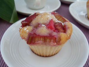 Babeczki z rabarbarem